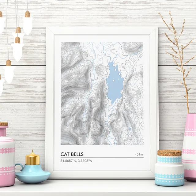 Custom topographic map - your favourite place