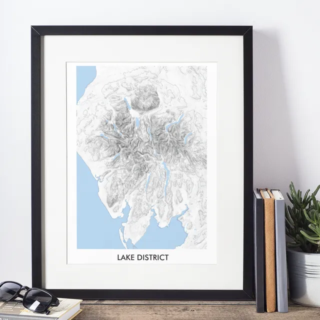 Lake District topographic map