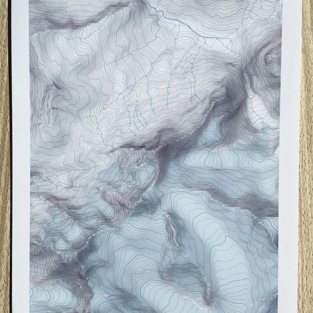 Eiger topographic map