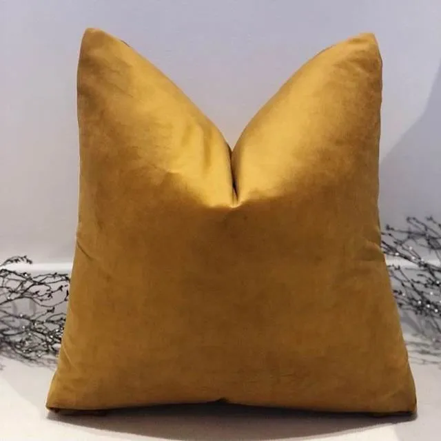 The Gold Velvet Varley 16" Cushion/Cover Non-Piped