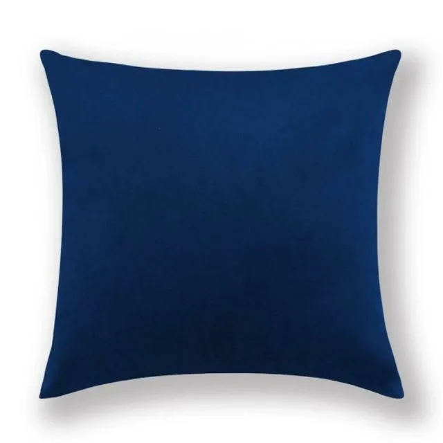 Cushion Cover Velvet - Dark Blue