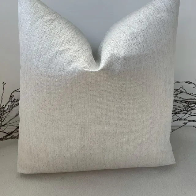 The White Sparkly Juliska 20" Cushion/Cover Non-Piped