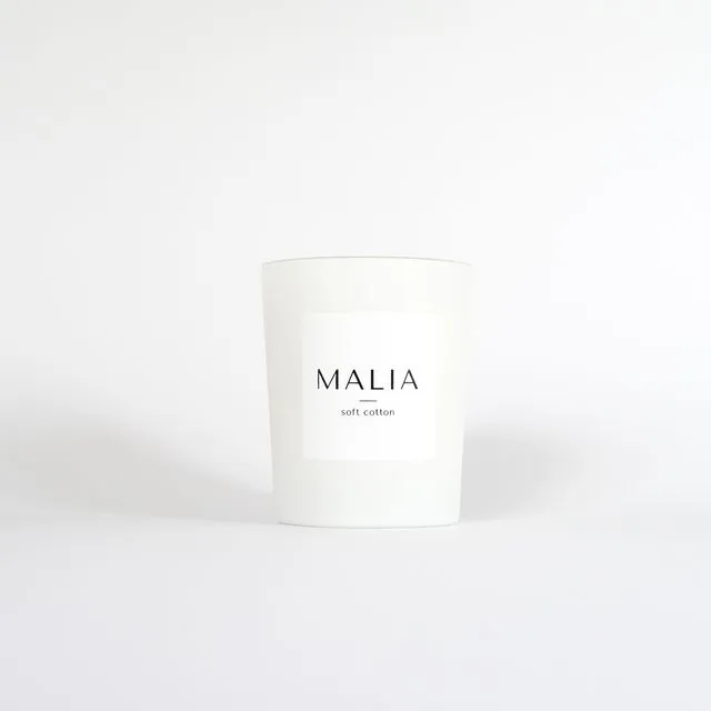 Soft cotton 180g scented candle