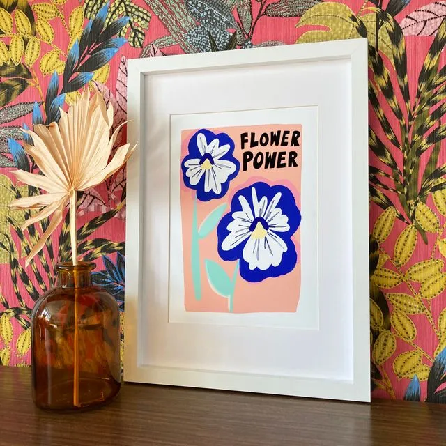 Flower Power Print (A4)