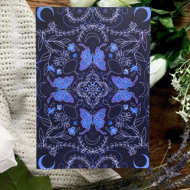 Witches Butterfly, Slim A5 Paperback Notebook