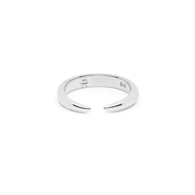 Silver horn ring