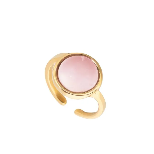 Chloe large pink ring