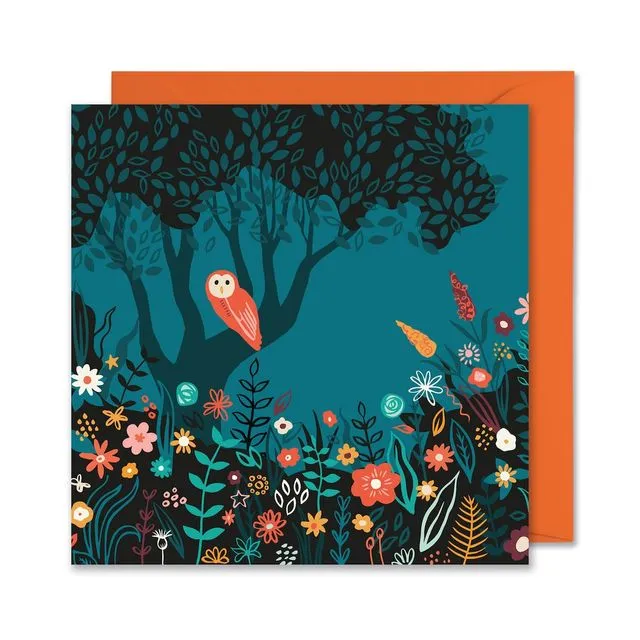 Midnight Garden Owl Card - Pack of 6