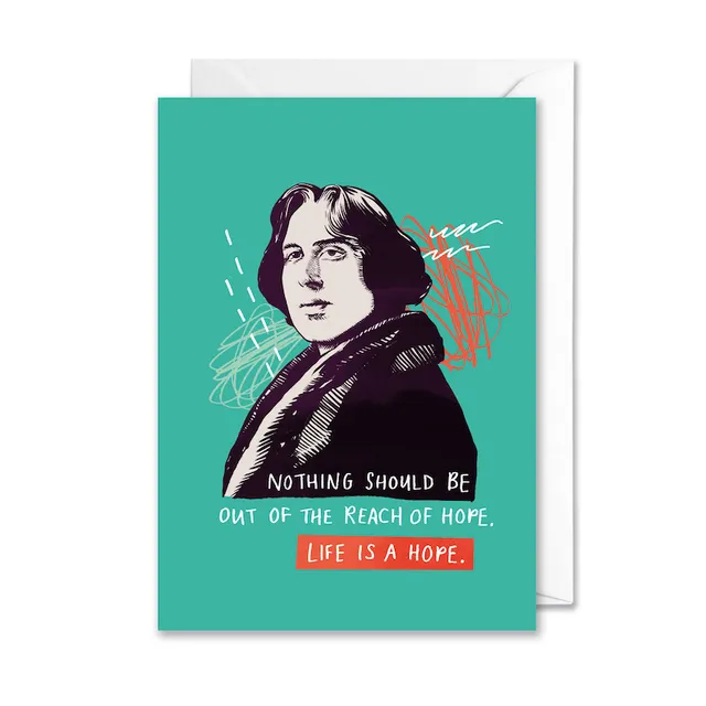 Oscar Wilde A6 Quote Card - Pack of 6