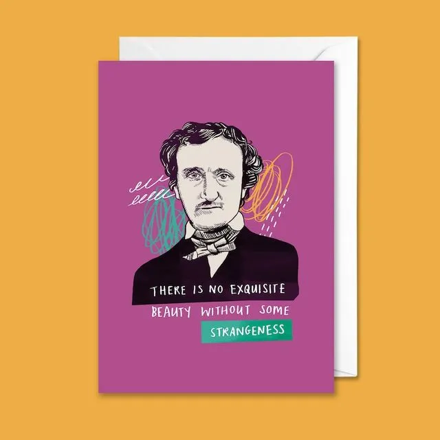 Edgar Allan Poe Quote Card - Pack of 6