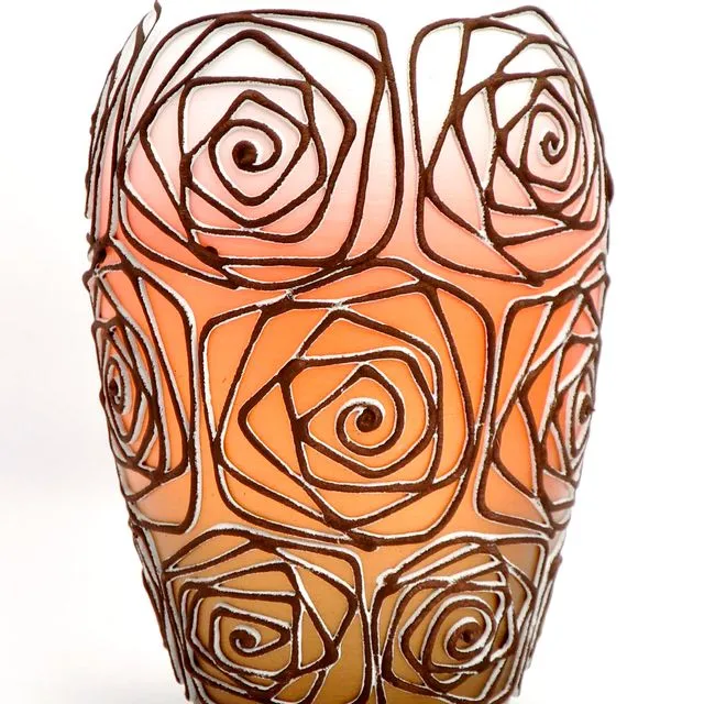 Glass table vase 9381/200/sh120