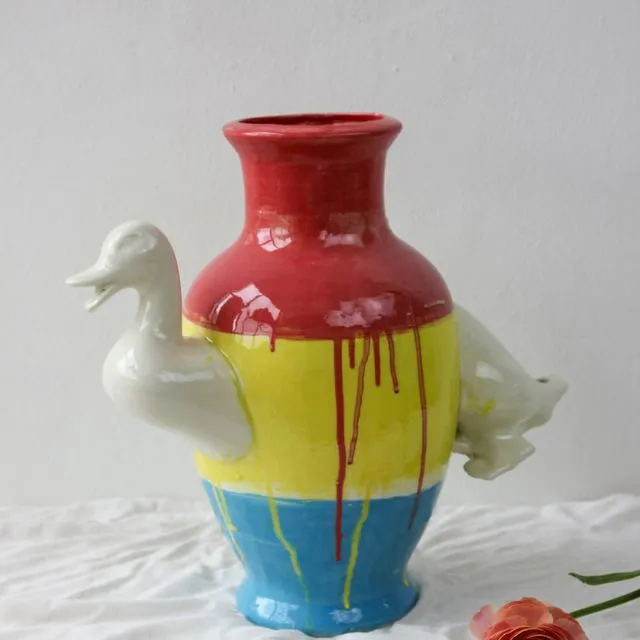 Duck vase - Yellow