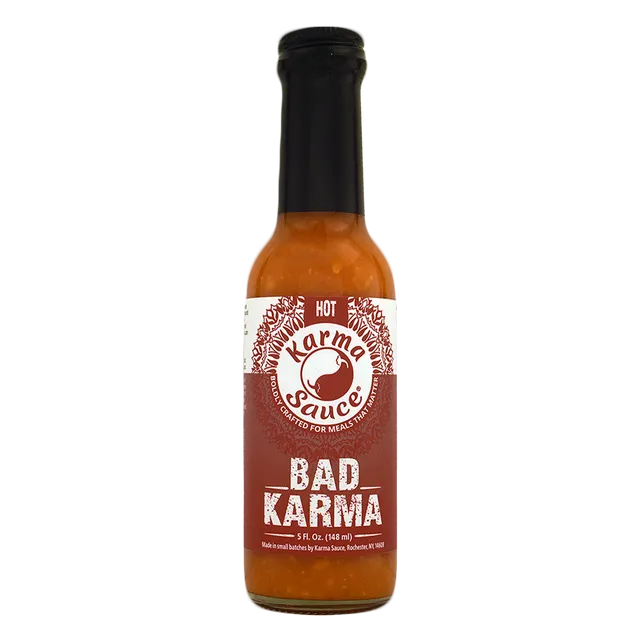 Bad Karma Sauce® sold in increments of 6