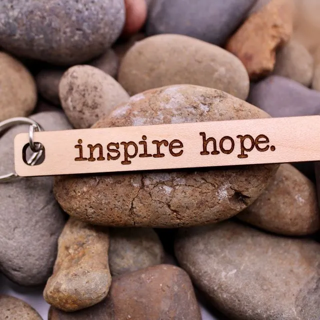Inspire Hope Wooden Keyring