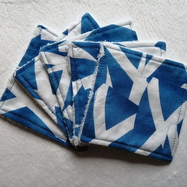 Reusable Bamboo Face Wipes - Scottish flag