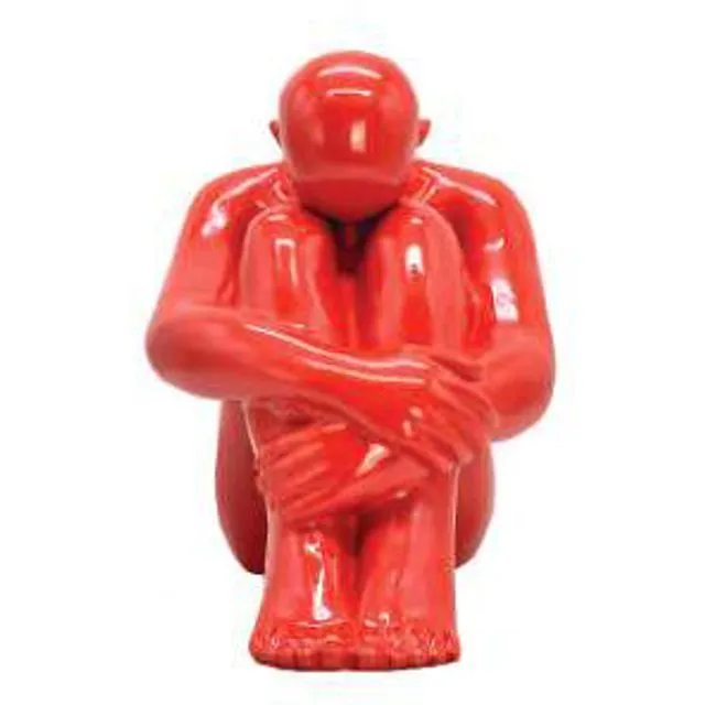 Sculpture... Red Thinker