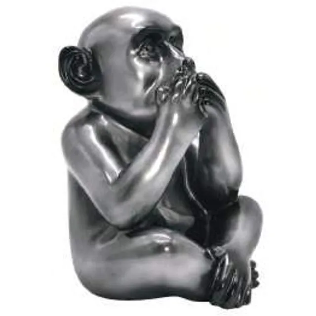 Sculpture Speak No Evil - silver
