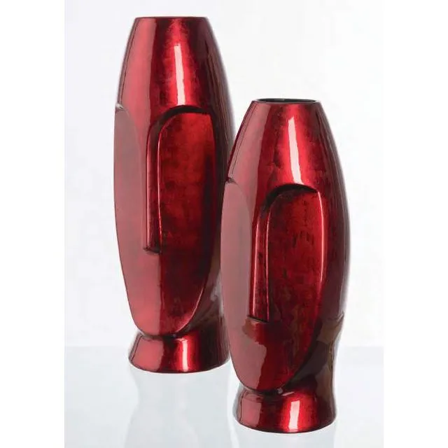 Medium vase sculpture Red