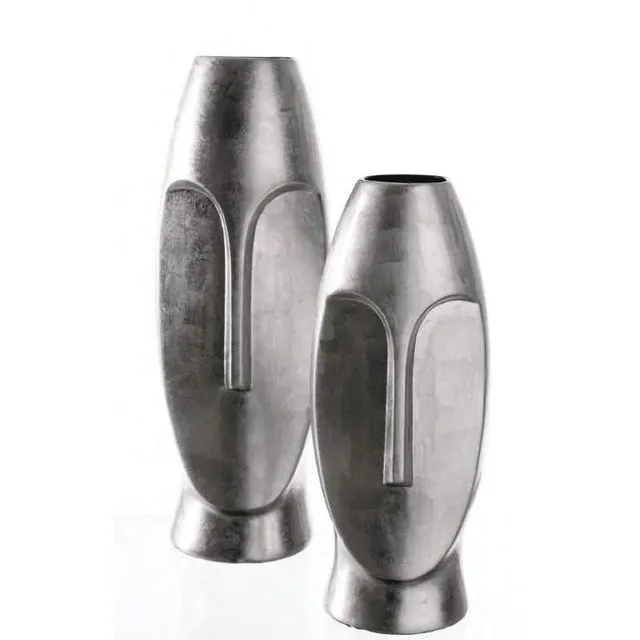 Large vase sculpture Silver