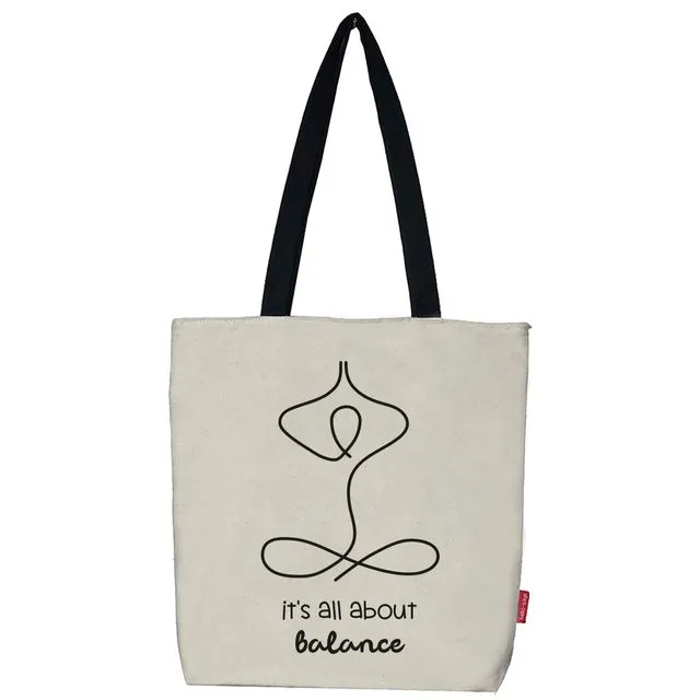 Tote bag "It's all about balance"