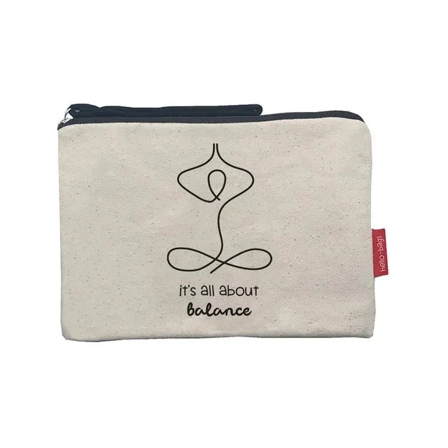 Cosmetic Bag "It's all about balance"