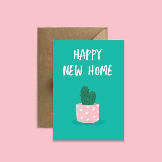 New Home Cactus Card (Case of 6)