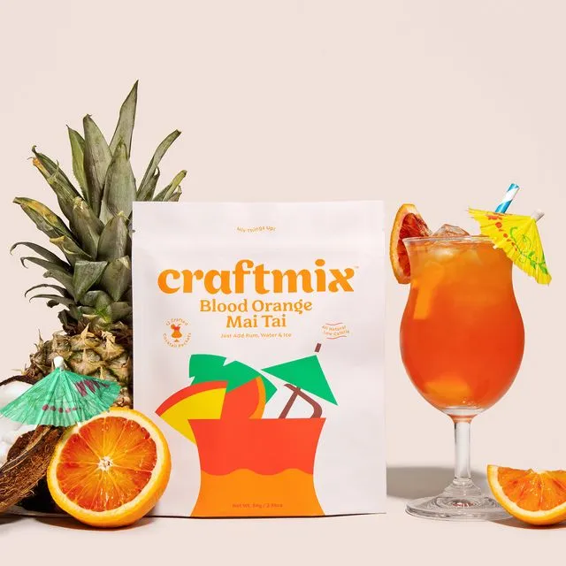Blood Orange Mai Tai Cocktail Mixer - 12 Pack by Craftmix