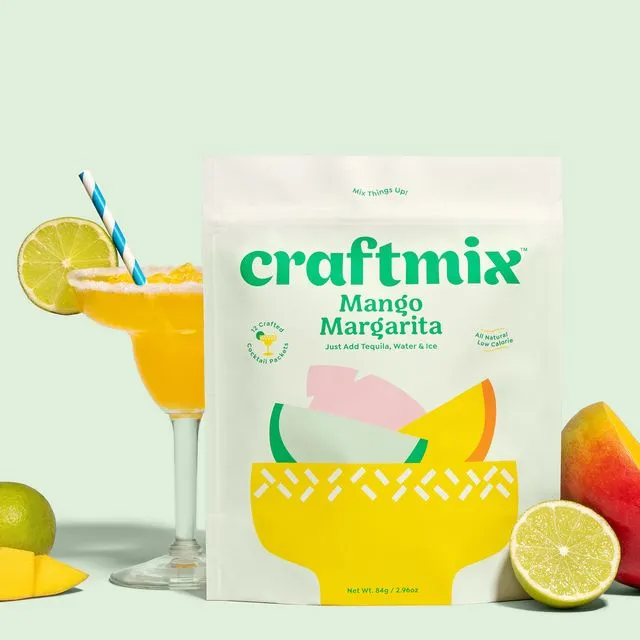 Mango Margarita Cocktail Mixer - 12 Pack by Craftmix