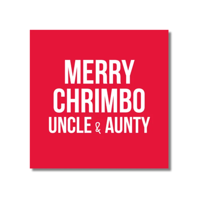 MERRY CHRIMBO UNCLE & AUNTY