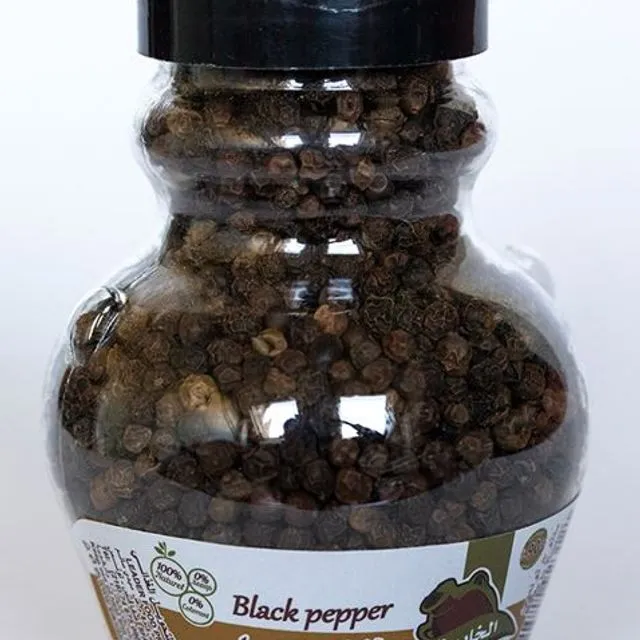 Poivre noir grains - Flacon 90 gr
