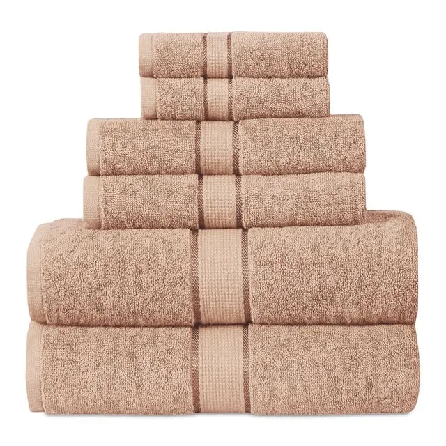 6 Piece 600 Gsm Towel Set - Linen