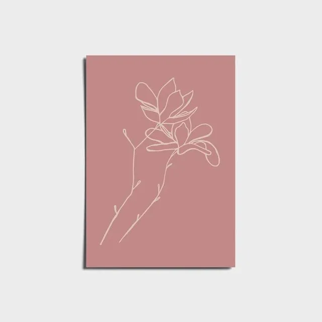Minimalist Magnolia Art Print