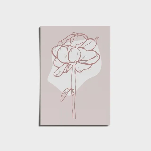 Minimalist Rose Print