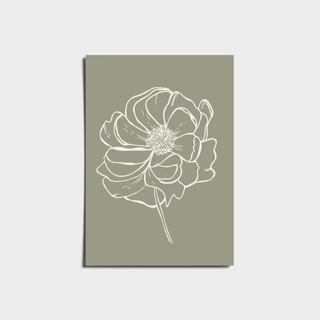 Minimalist Flower Art Print