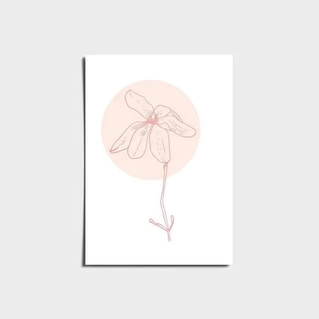 Boho Flower Art Print