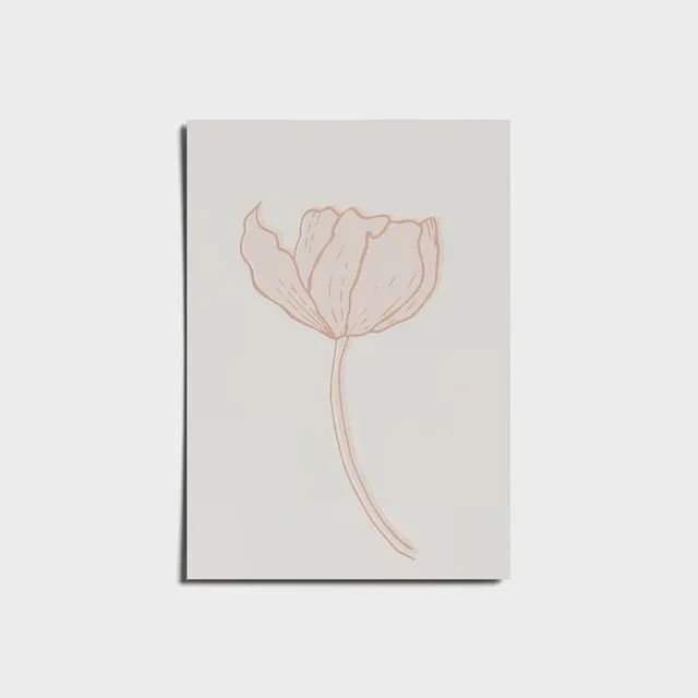 Boho Rose Art Print
