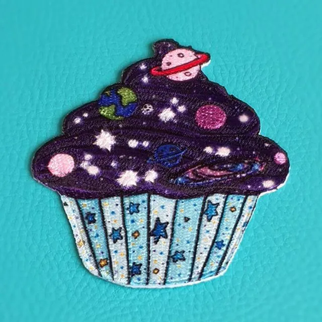 Cosmic Cupcake Embroidered Patch