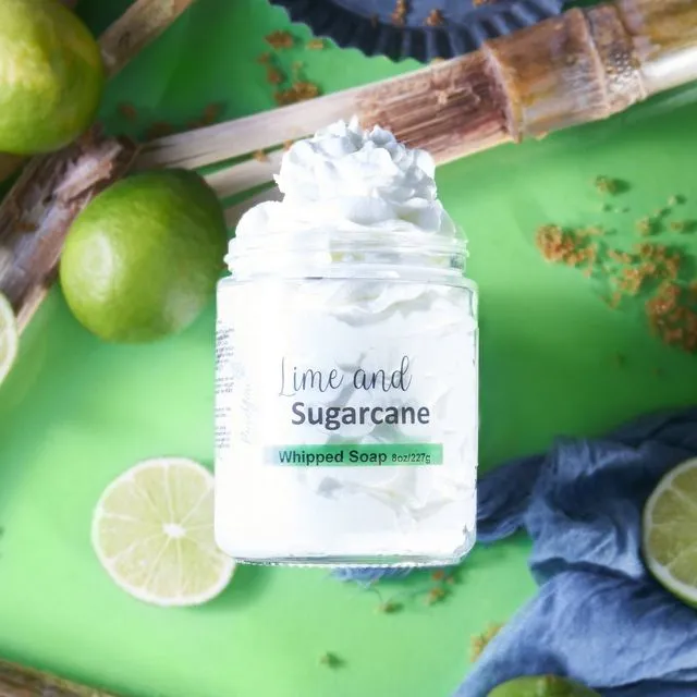 Lime & Sugarcane Whipped Soap