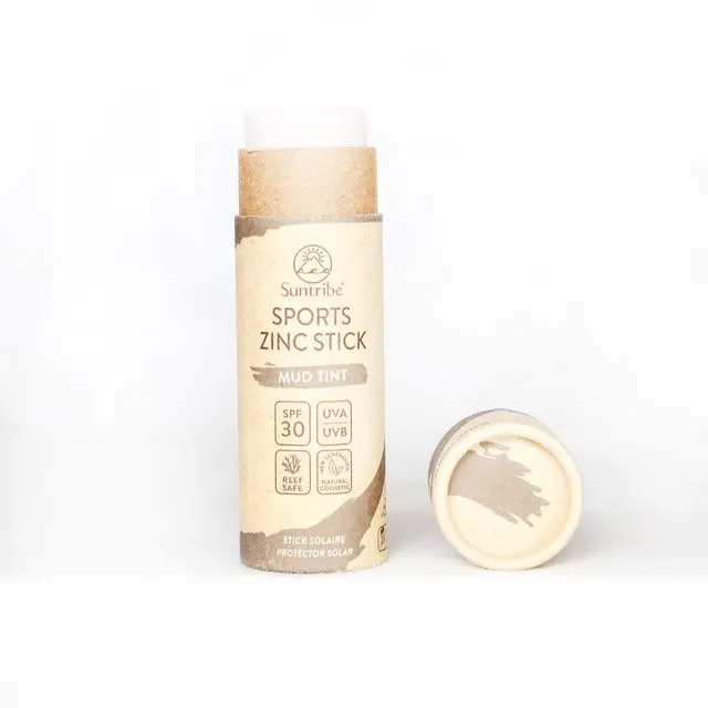 Suntribe All Natural Zinc Sun Stick SPF 30 (30 g) Tinted - Pack of 10