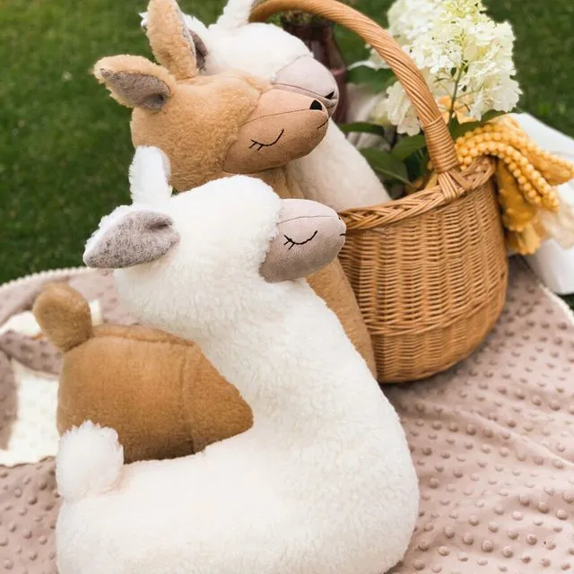 Soft toy-pillow Alpaca, creamy