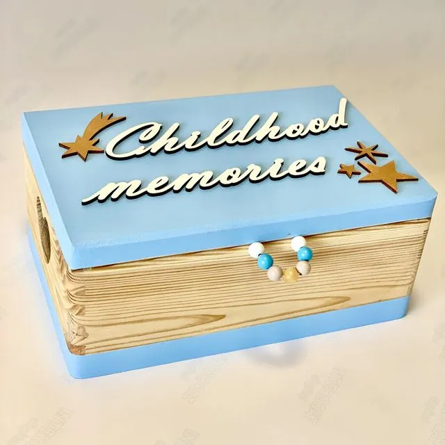 Memory Box "Childhood memories", light blue