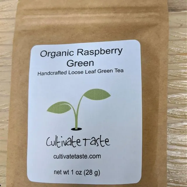 Organic Raspberry Green Tea - 1 ounce