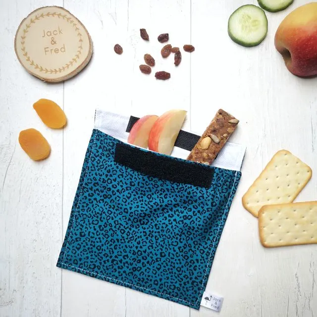 Reusable Snack Bag // Leopard Print