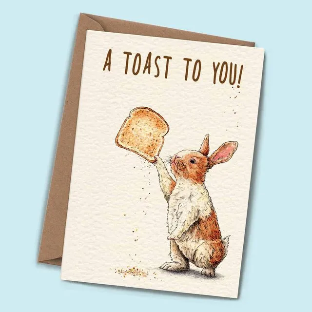 A Toast To You Card - Birthday Card
