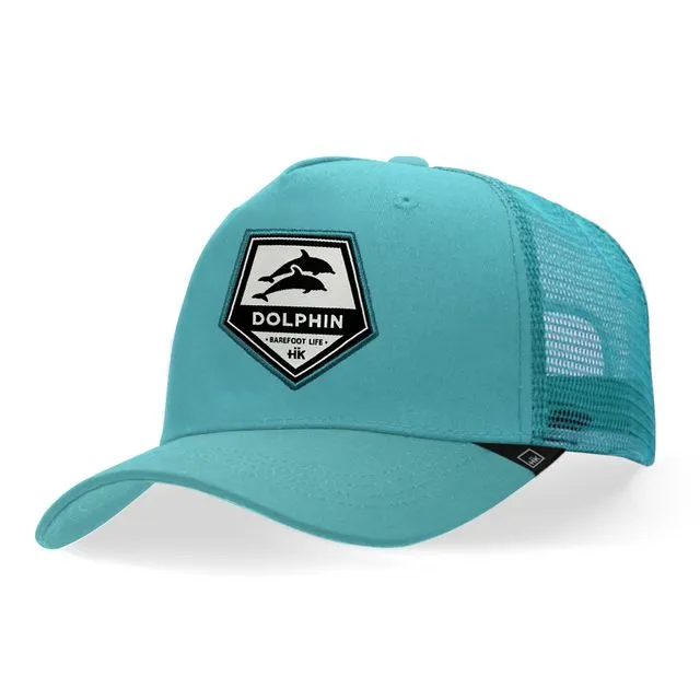 Trucker Cap for women Hanukeii Dolphin Blue