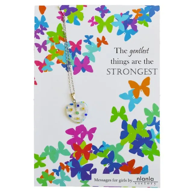 Limited Edition The Gentlest Things are the strongest 18 inch Sterling Silver Chain