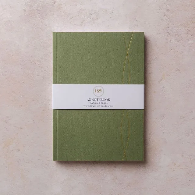 A5 notebook (Mid Green)