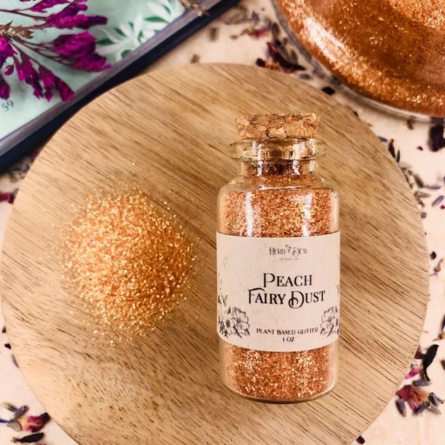 Peach Fairy Dust ::: 100% Plant-based Glitter for Makeups & Body Oils