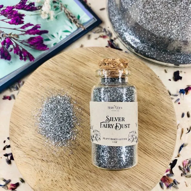 Silver Fairy Dust ::: 100% Plant-based Glitter for Makeups & Body Oils