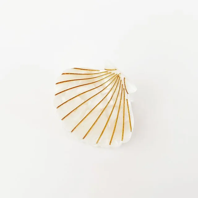 Shell hair clip Pearl